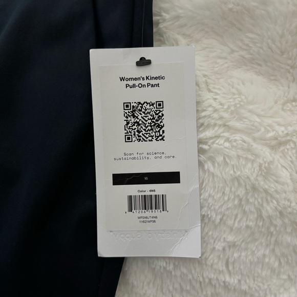 Ministry of Supply Women's Kinetic Pull-On Pant in Navy Size 16 NEW Stretch Work - Picture 12 of 13